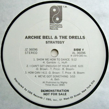 Archie Bell & The Drells : Strategy (LP, Album, Promo)