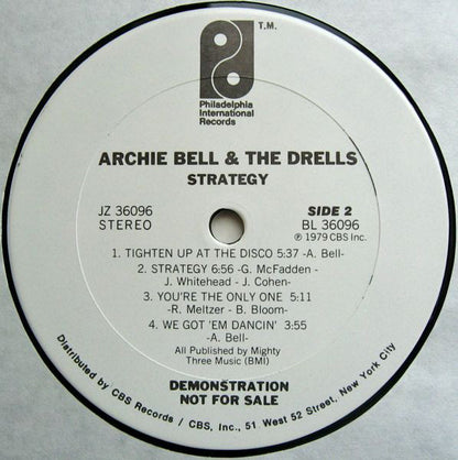 Archie Bell & The Drells : Strategy (LP, Album, Promo)