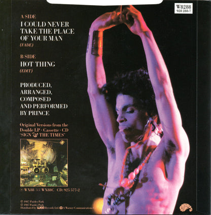 Prince : I Could Never Take The Place Of Your Man (7", Single, Sil)