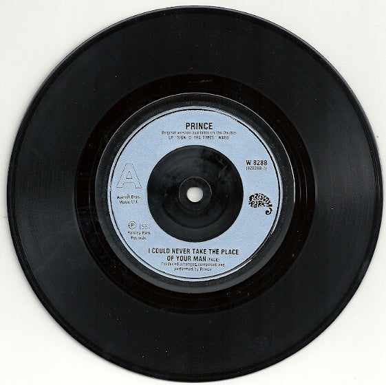 Prince : I Could Never Take The Place Of Your Man (7", Single, Sil)