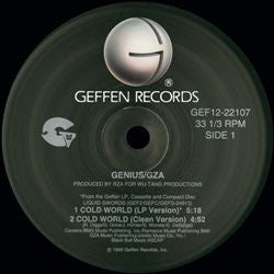 The Genius / GZA : Cold World (12")