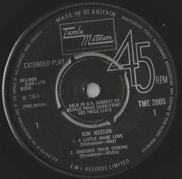 Kim Weston : Kim Weston (7", EP)