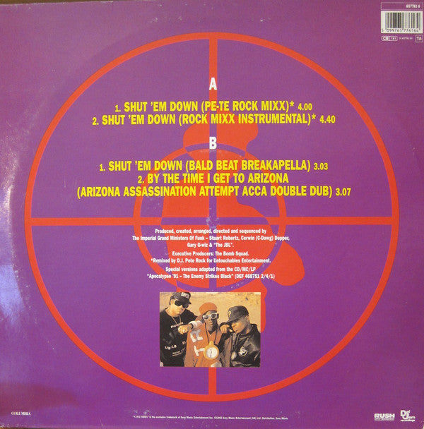 Public Enemy : Shut 'Em Down (12")