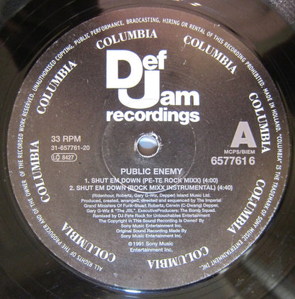 Public Enemy : Shut 'Em Down (12")