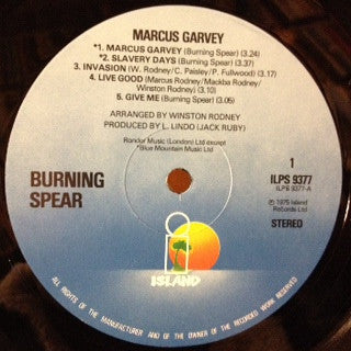 Burning Spear : Marcus Garvey (LP, Album, RE, Day)