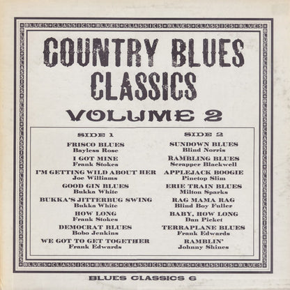 Various : Country Blues Classics Volume 2 (LP, Comp)