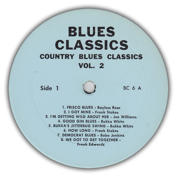 Various : Country Blues Classics Volume 2 (LP, Comp)