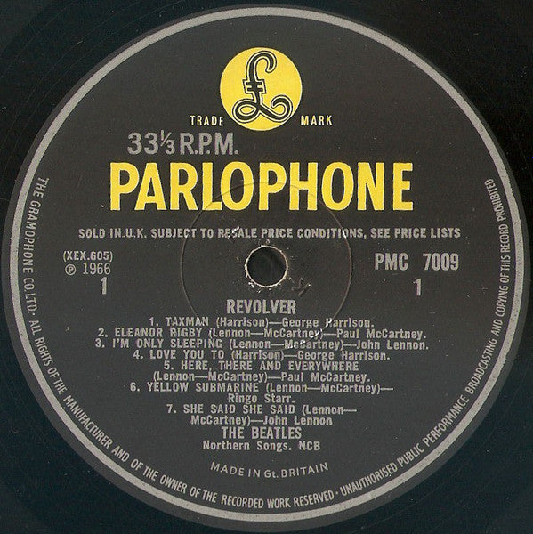 The Beatles : Revolver (LP, Album, Mono, 2nd)