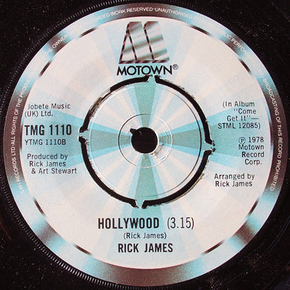 Rick James : You And I (7", Single, Blu)