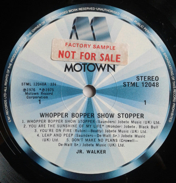 Junior Walker : Whopper Bopper Show Stopper (LP, Album)