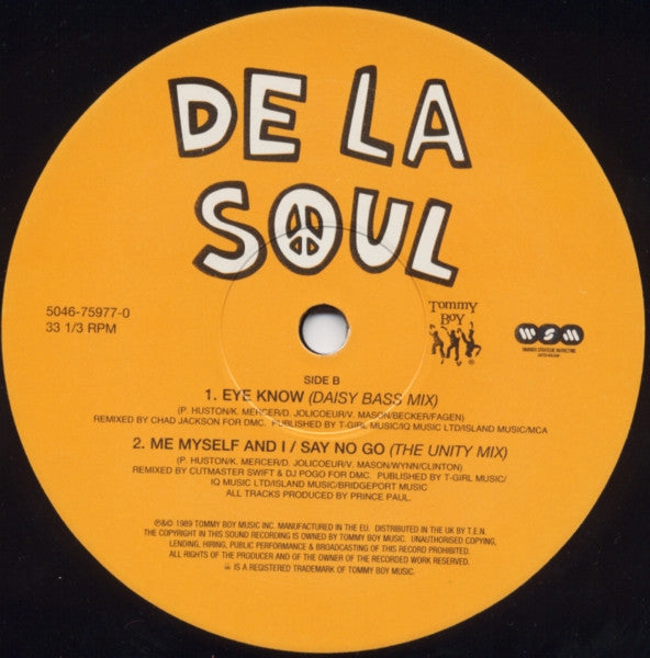 De La Soul : The Magic Number / Say No Go / Eye Know / Me Myself And I (4 New Remixes) (12", RP)