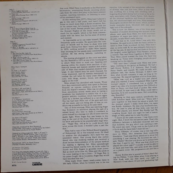 Miles Davis : Tune Up (2xLP, Comp, RE, RM)