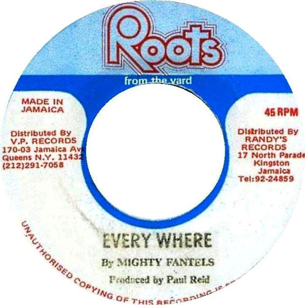 Fantels : Every Where (7")