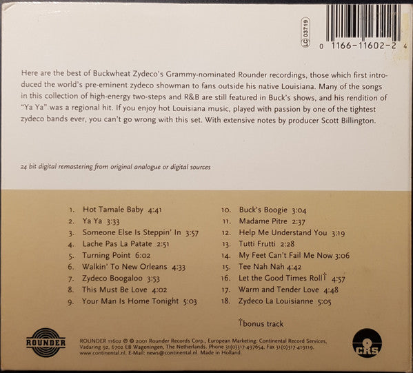 Buckwheat Zydeco : Buckwheat's Zydeco Party (CD, Comp, Dig)