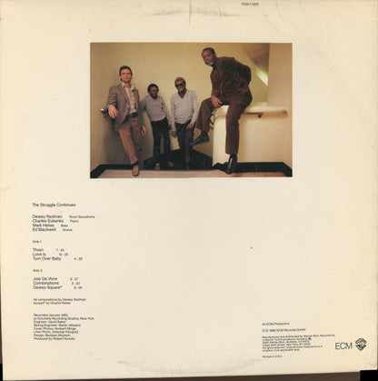 Dewey Redman Quartet : The Struggle Continues (LP, Album)