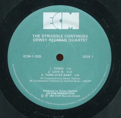 Dewey Redman Quartet : The Struggle Continues (LP, Album)