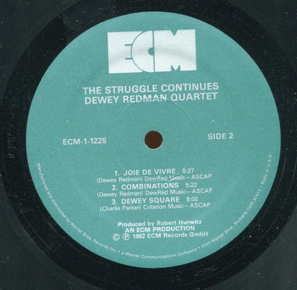 Dewey Redman Quartet : The Struggle Continues (LP, Album)