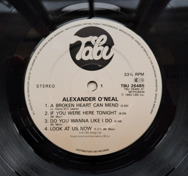 Alexander O'Neal : Alexander O'Neal (LP, Album)