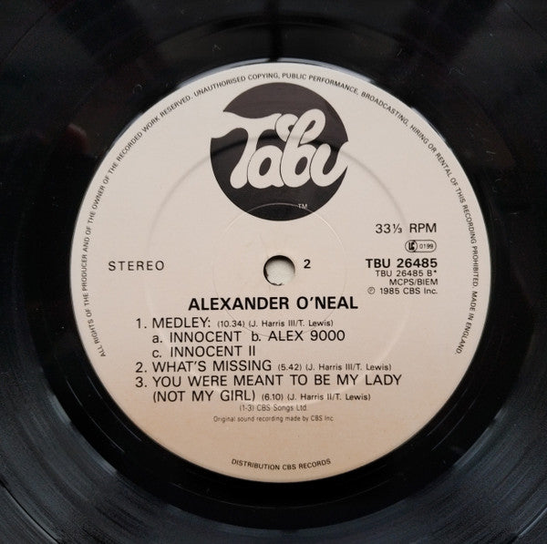 Alexander O'Neal : Alexander O'Neal (LP, Album)