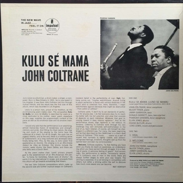 John Coltrane : Kulu Sé Mama (LP, Album, RE)