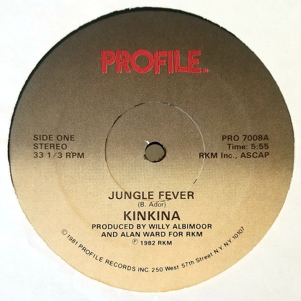 Kinkina : Jungle Fever (12", Single)