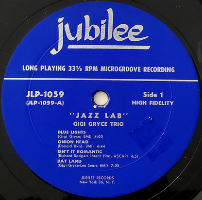 Gigi Gryce / Donald Byrd : Jazz Lab (LP, Album, Mono)