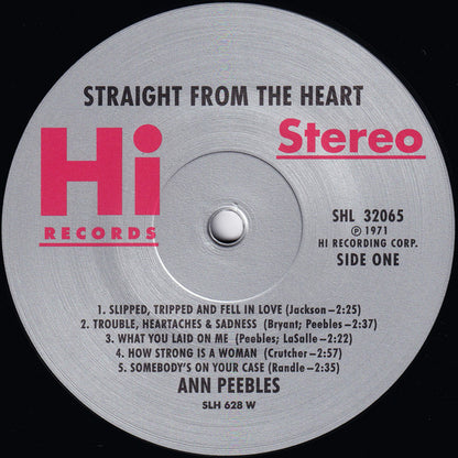 Ann Peebles : Straight From The Heart (LP, Album, RE, RM, 180)