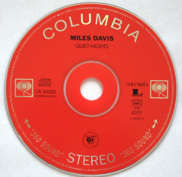 Miles Davis : Quiet Nights (CD, Album, RE, RM)