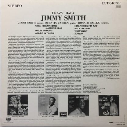 Jimmy Smith : Crazy! Baby (LP, Album, RE, RM, DMM)