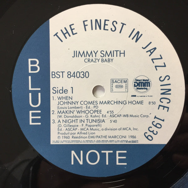 Jimmy Smith : Crazy! Baby (LP, Album, RE, RM, DMM)