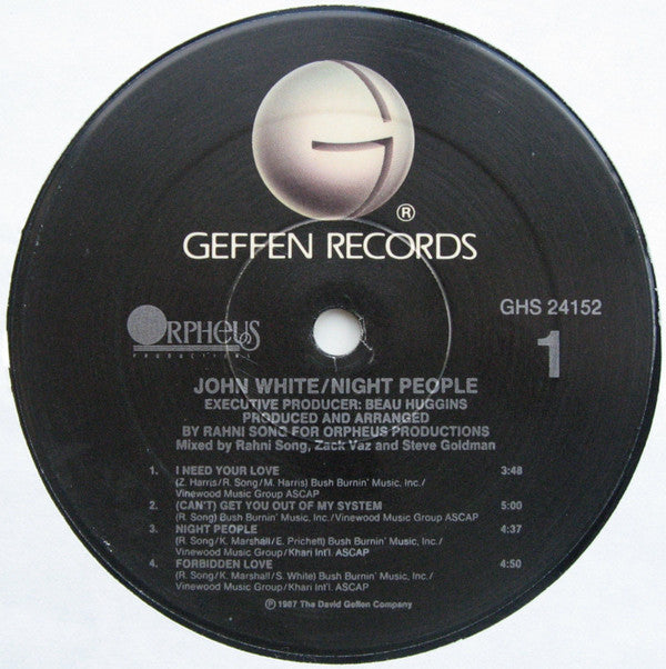 John White (2) : Night People (LP, Album)