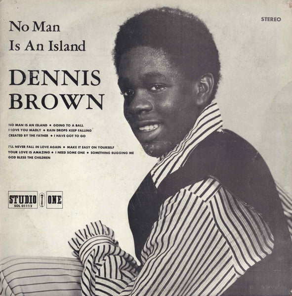 Dennis Brown : No Man Is An Island (LP, Album, RE, Yel)