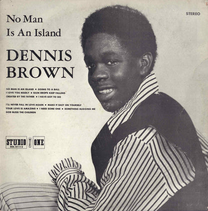 Dennis Brown : No Man Is An Island (LP, Album, RE, Yel)