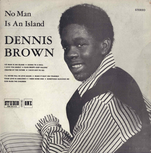 Dennis Brown : No Man Is An Island (LP, Album, RE, Yel)