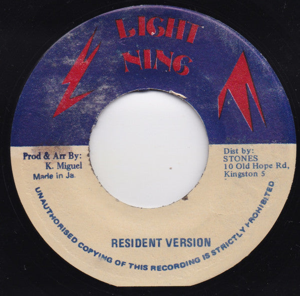 Sugar Minott : In The Resident (7")