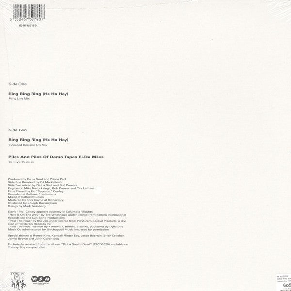 De La Soul : Ring Ring Ring (Ha Ha Hey) (12", RE)