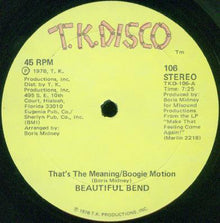 Beautiful Bend : That's The Meaning/Boogie Motion / Make That Feeling Come Again!/Ah--Do It (12")