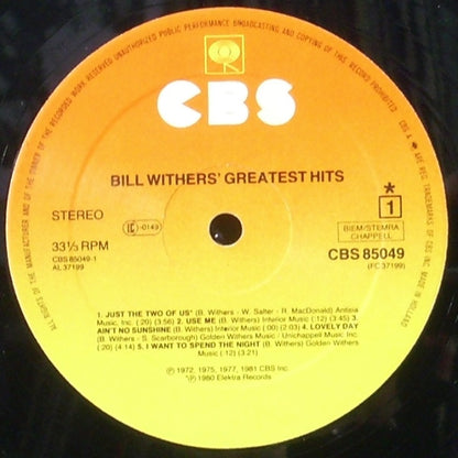 Bill Withers : Bill Withers' Greatest Hits (LP, Comp)