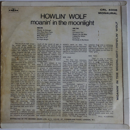 Howlin' Wolf : Moanin' In The Moonlight (LP, Album, Mono)