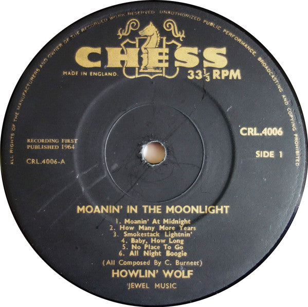 Howlin' Wolf : Moanin' In The Moonlight (LP, Album, Mono)
