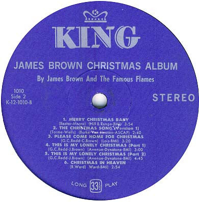 James Brown & The Famous Flames : Sing Christmas Songs (LP, Album)