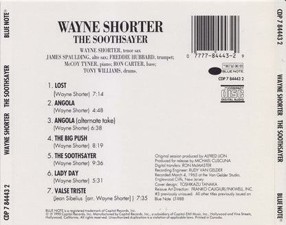 Wayne Shorter : The Soothsayer (CD, Album, RE)