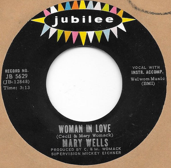 Mary Wells : Can't Get Away From Your Love / Woman In Love (7", Single)