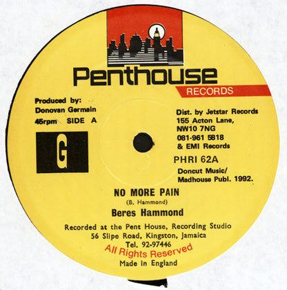 Beres Hammond : No More Pain (12")