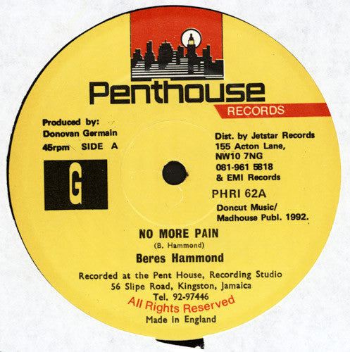 Beres Hammond : No More Pain (12")