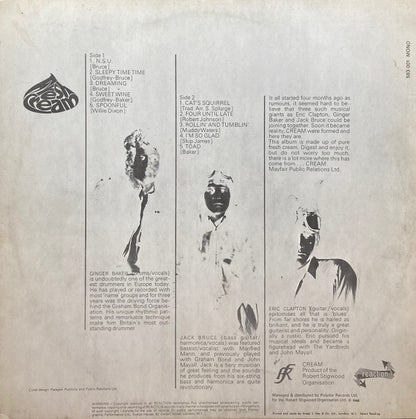 Cream (2) : Fresh Cream (LP, Album, Mono)