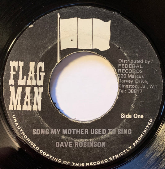 Dave Robinson : Song My Mother Used To Sing (7")