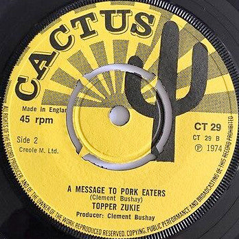 Tapper Zukie : Viego / Message To Pork Eaters  (7", Single)