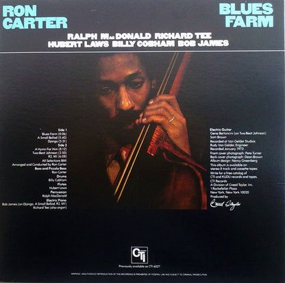 Ron Carter : Blues Farm (LP, Album, RE)