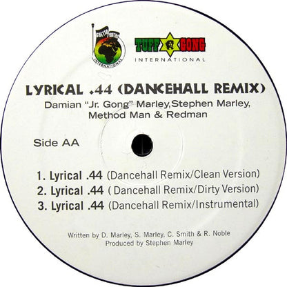 Damian Marley : Welcome To Jamrock / Lyrical .44 (Dancehall Remix) (12")